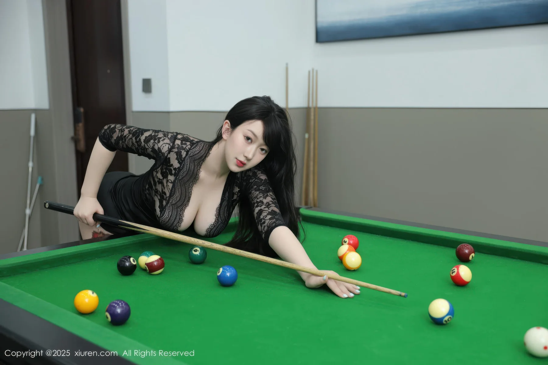 XiuRen 秀人 No.10572 李沁恩lrene 黑色情趣内衣 - 10