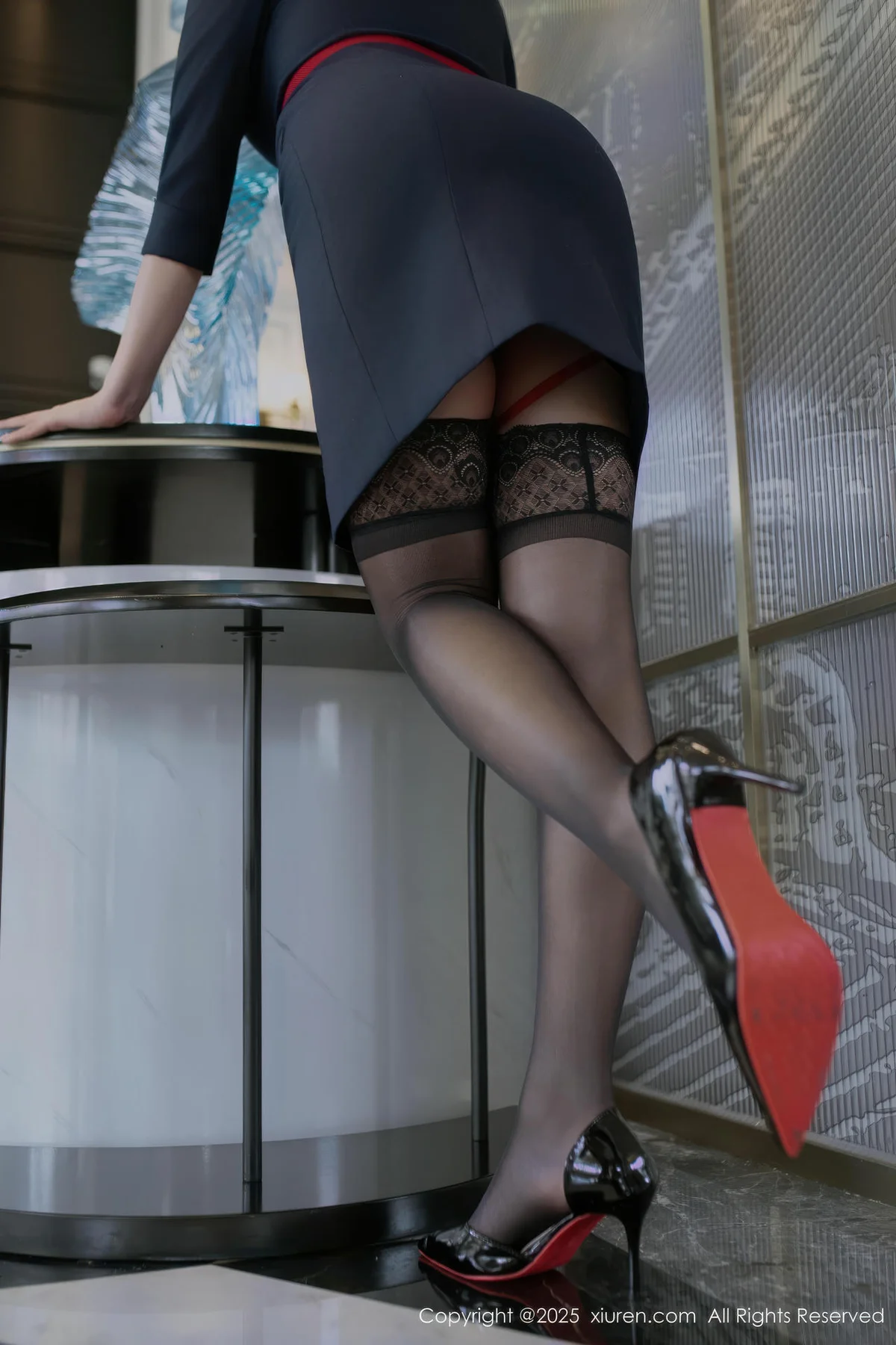 XiuRen 秀人 No.10574 冬安 魅惑黑丝 - 3