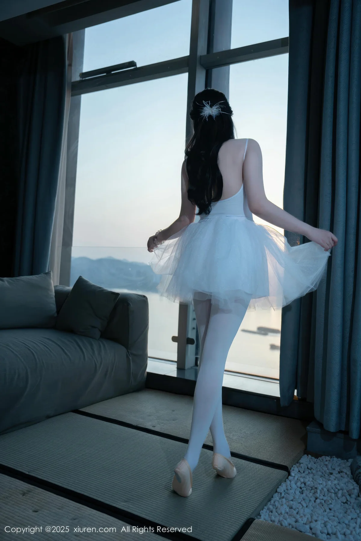 XiuRen 秀人 No.10575 软情 白色芭蕾服 - 7