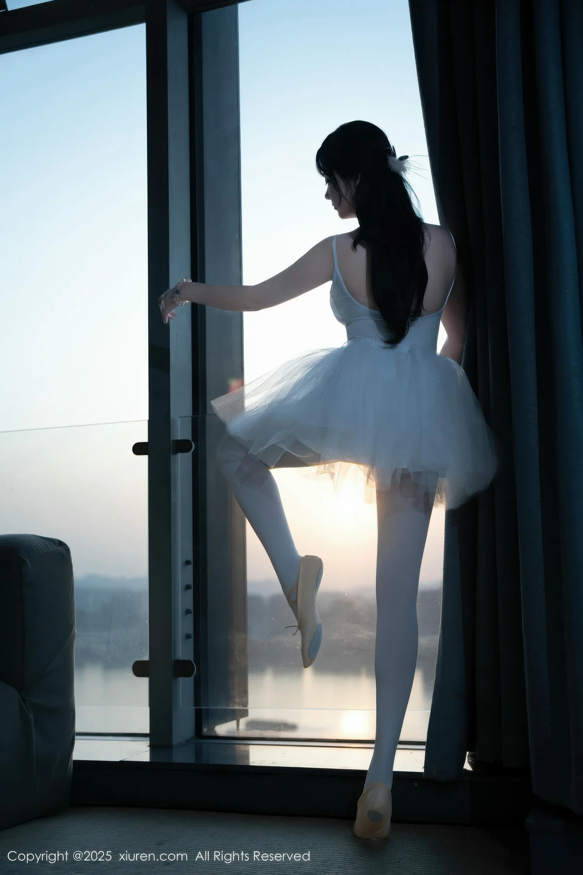XiuRen 秀人 No.10575 软情 白色芭蕾服 - 8