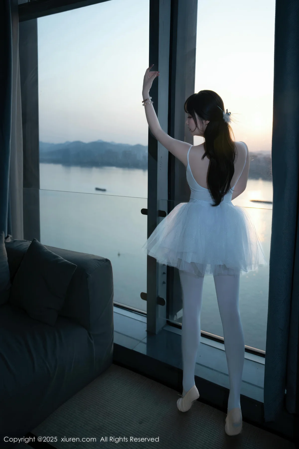 XiuRen 秀人 No.10575 软情 白色芭蕾服 - 9