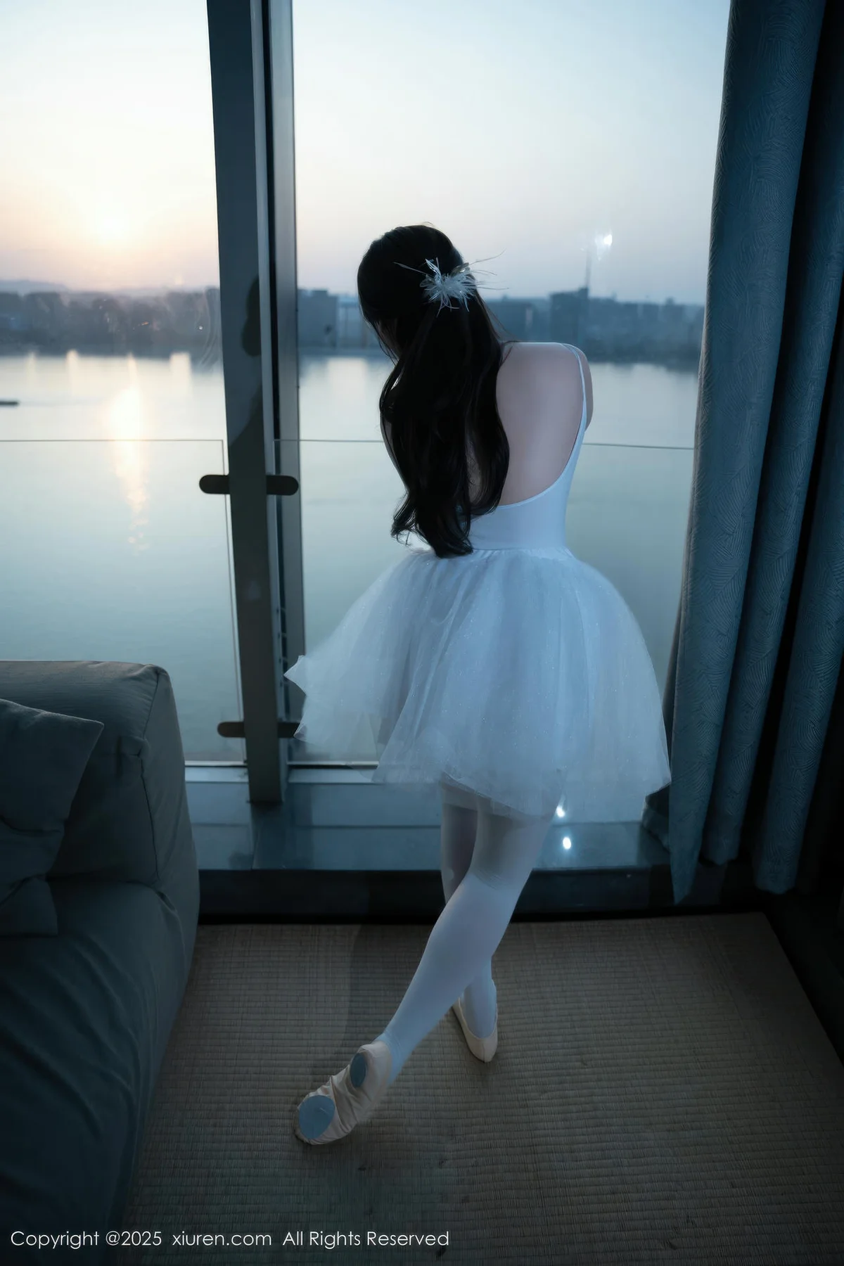 XiuRen 秀人 No.10575 软情 白色芭蕾服 - 3