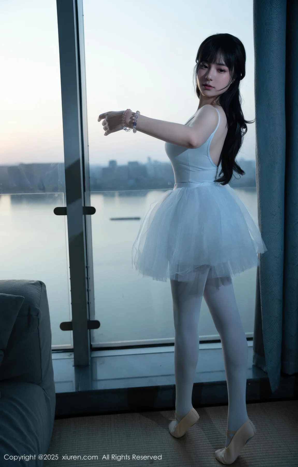 XiuRen 秀人 No.10575 软情 白色芭蕾服 - 4