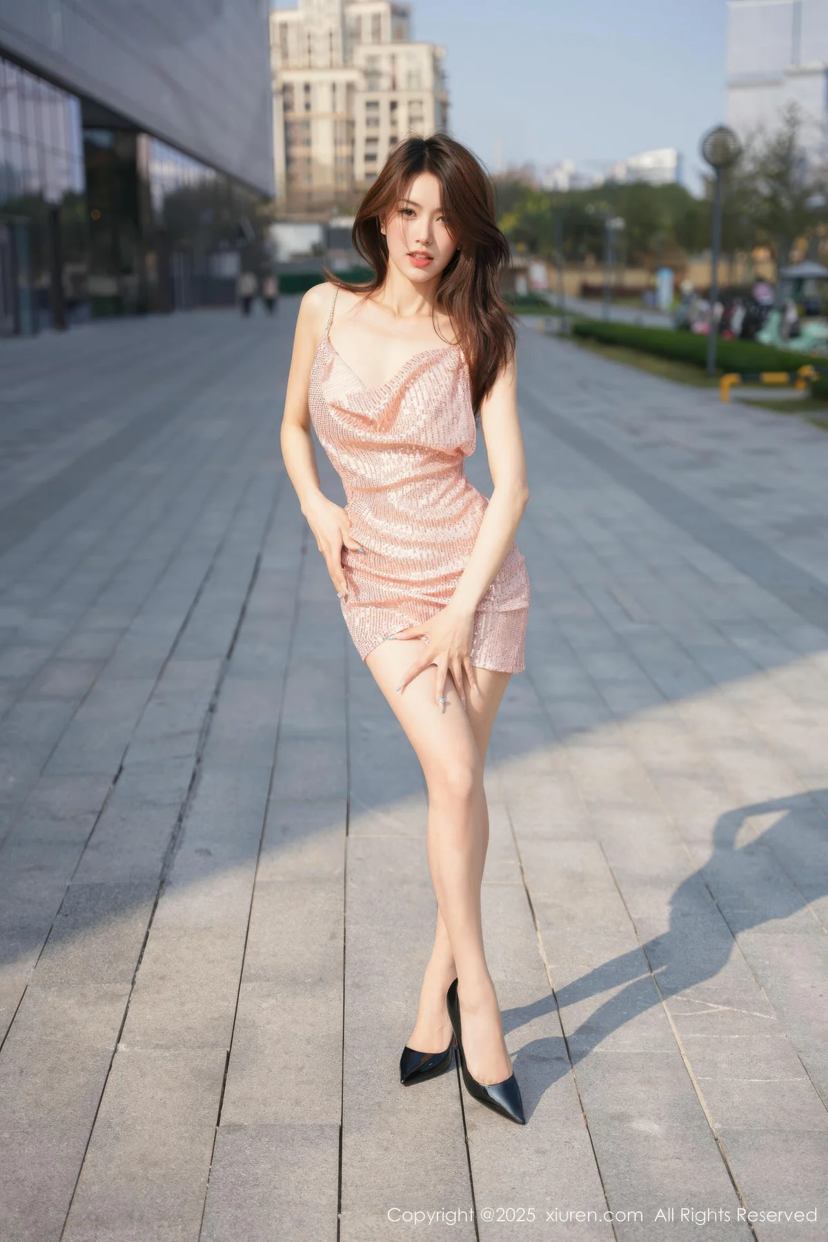 XiuRen 秀人 No.10591 Well11 粉色包臀裙 - 2