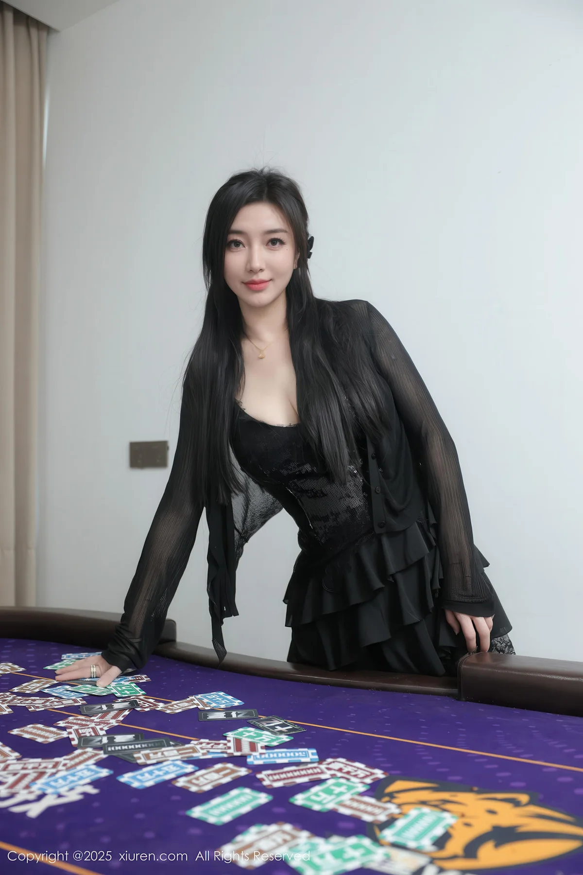 XiuRen 秀人 No.10592 苏一诺 黑色情趣内衣 - 1