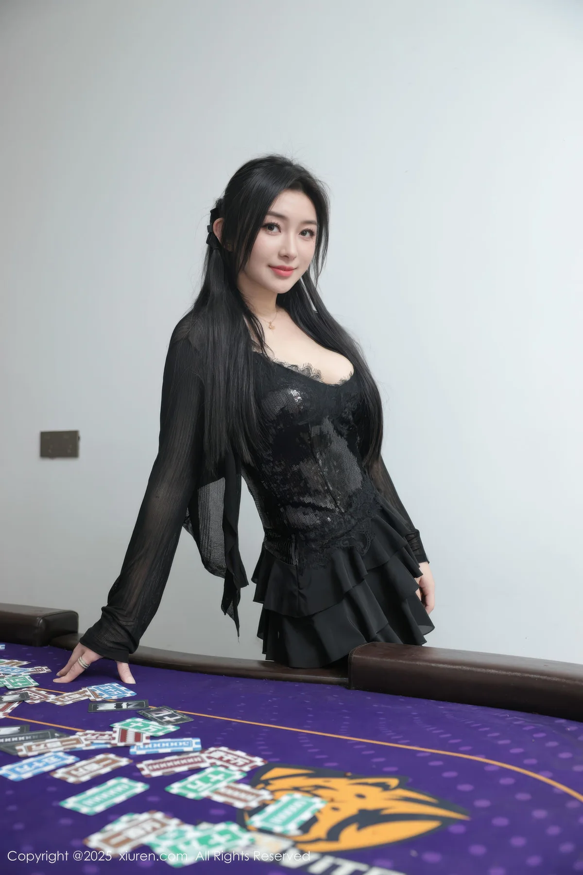 XiuRen 秀人 No.10592 苏一诺 黑色情趣内衣 - 2