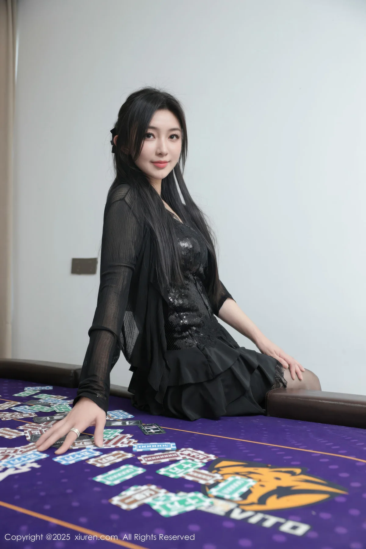 XiuRen 秀人 No.10592 苏一诺 黑色情趣内衣 - 3