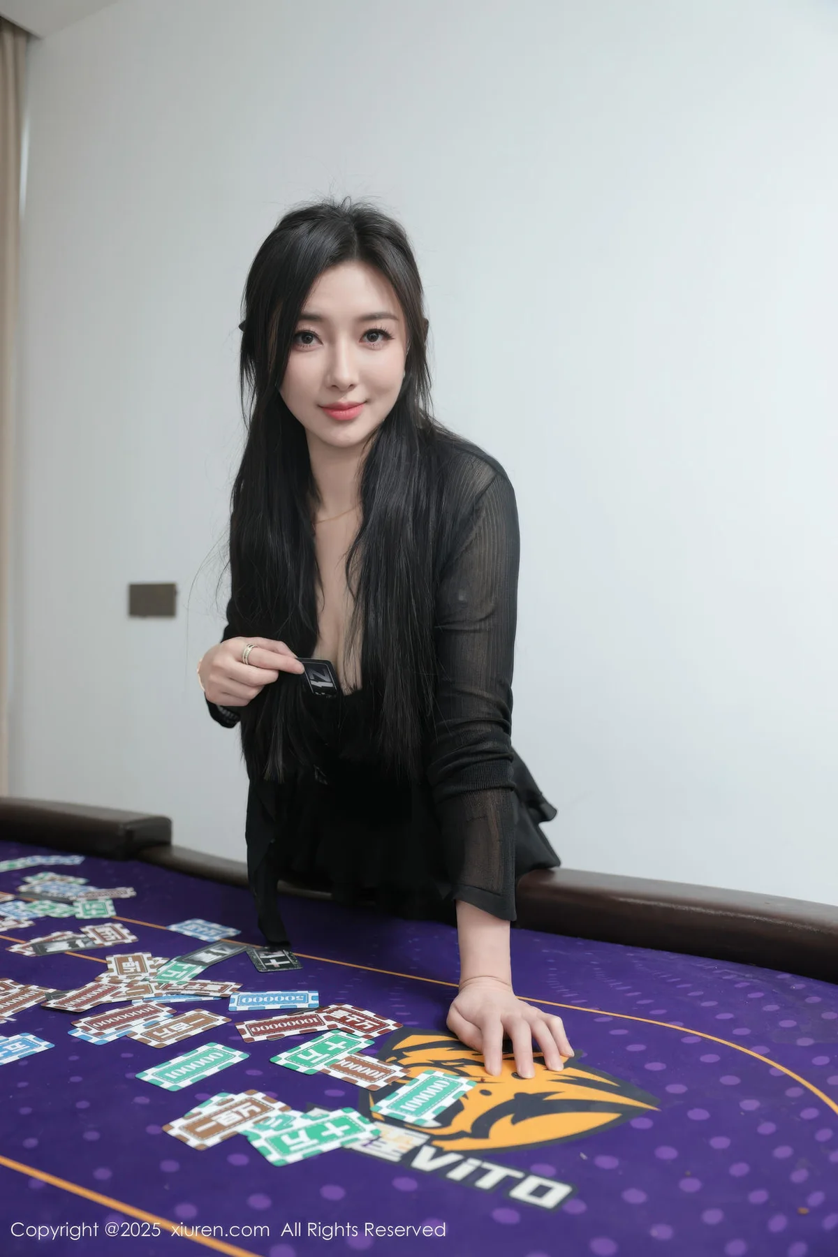 XiuRen 秀人 No.10592 苏一诺 黑色情趣内衣 - 10