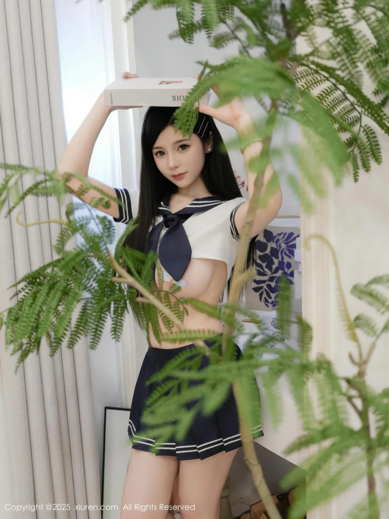 XiuRen 秀人 No.10598 优酱 黑白水手服饰 - 5