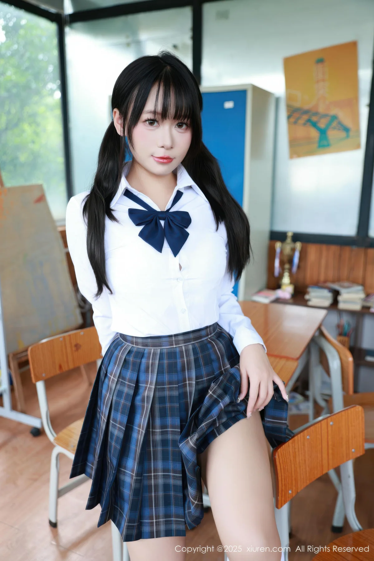 XiuRen 秀人 No.10602 水泽 JK制服白色丝袜 - 4