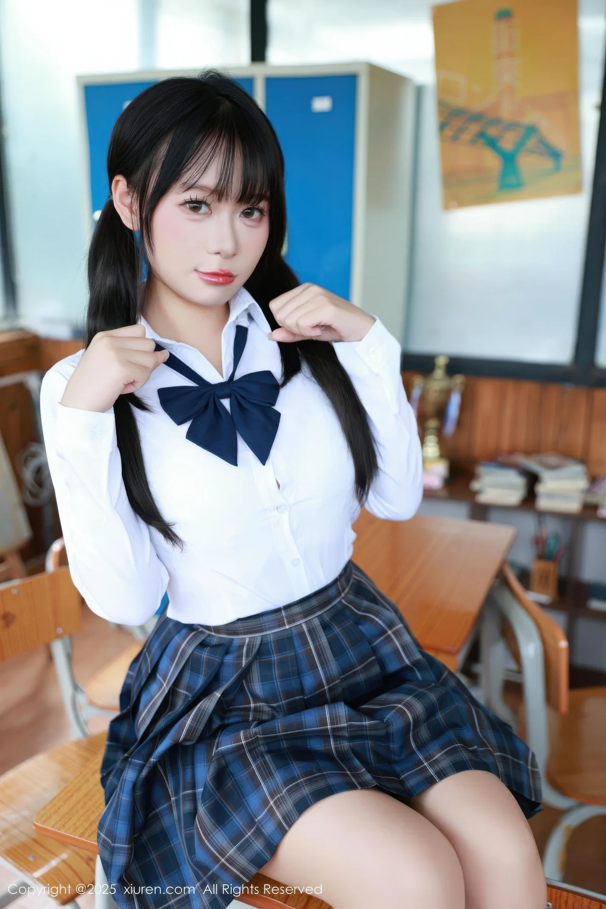 XiuRen 秀人 No.10602 水泽 JK制服白色丝袜 - 7