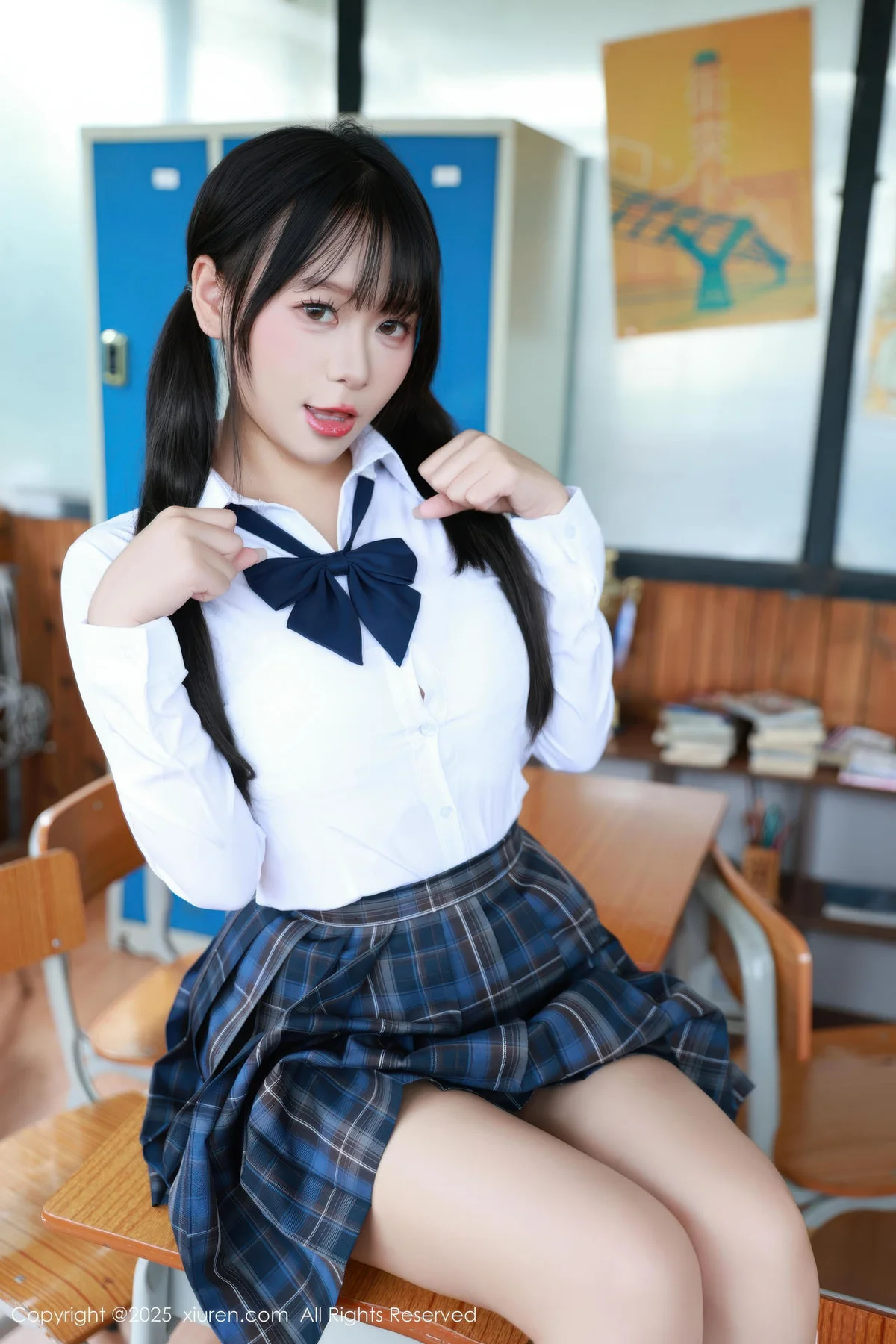 XiuRen 秀人 No.10602 水泽 JK制服白色丝袜 - 8