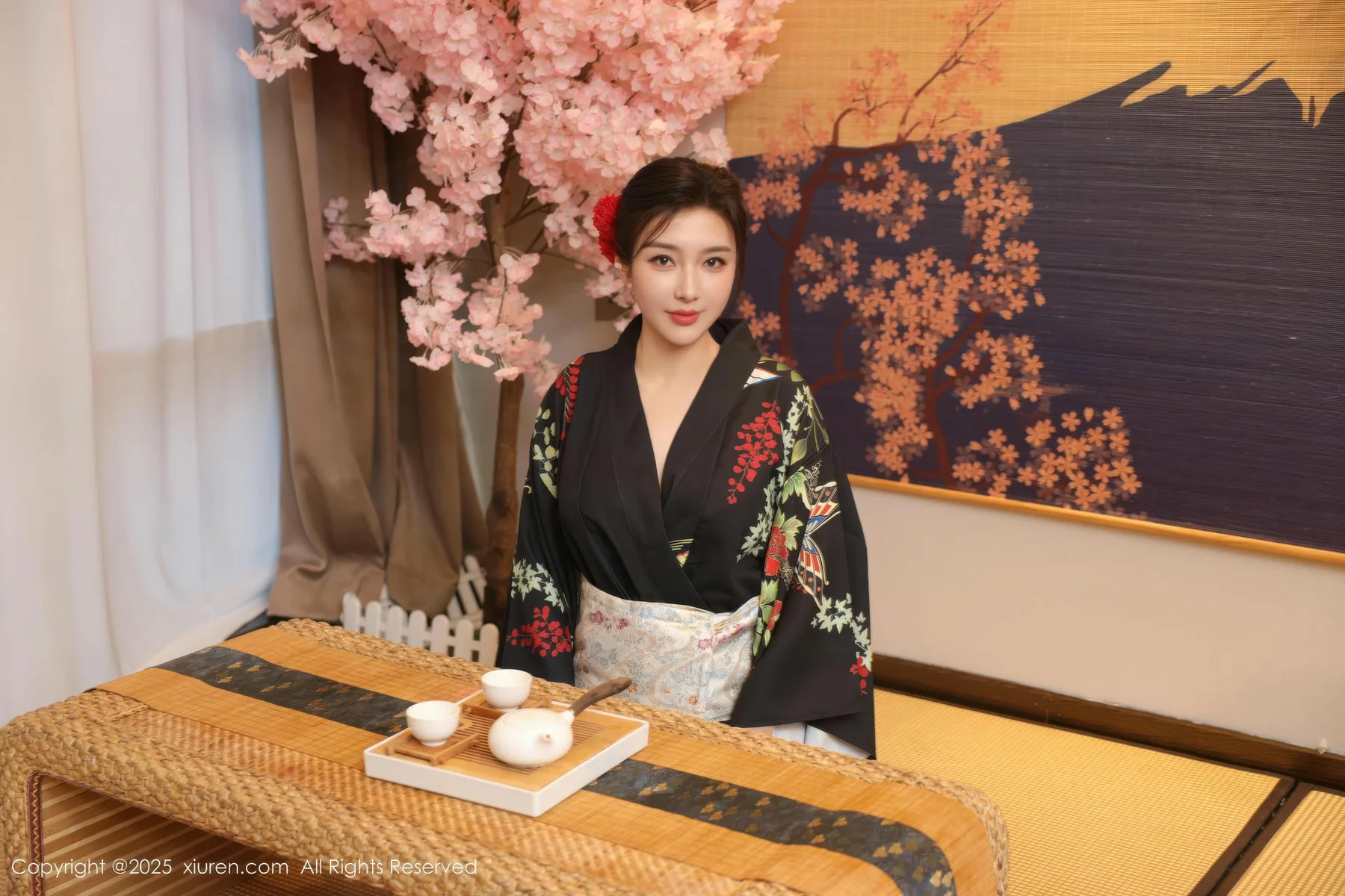 XiuRen 秀人 No.10627 苏一诺 黑色服饰身姿婀娜 - 7