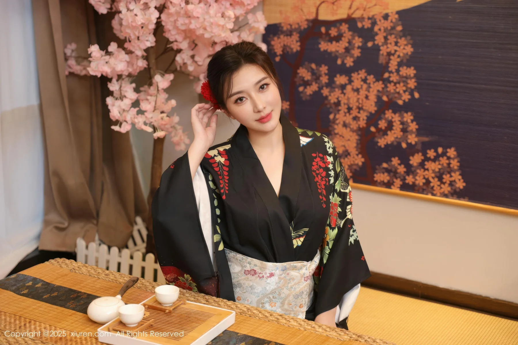 XiuRen 秀人 No.10627 苏一诺 黑色服饰身姿婀娜 - 2