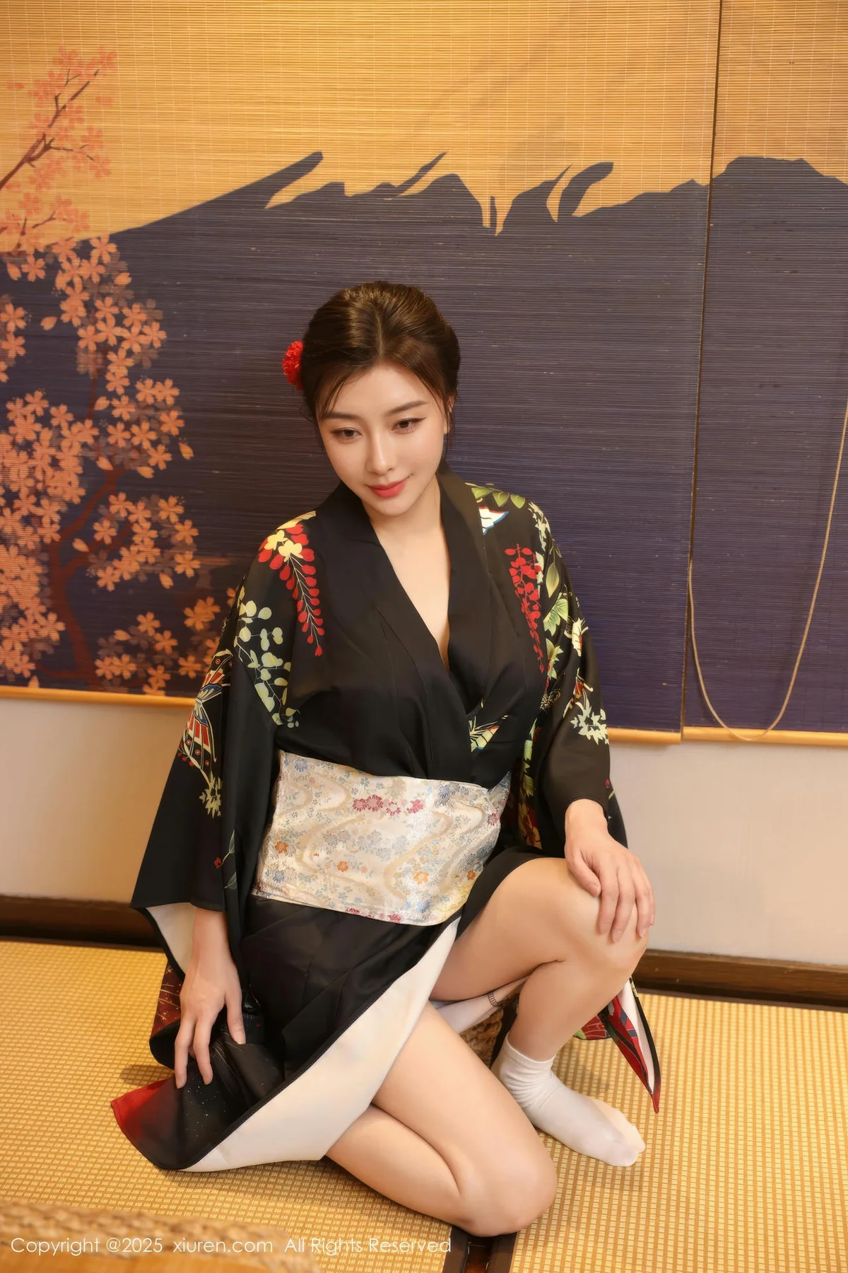 XiuRen 秀人 No.10627 苏一诺 黑色服饰身姿婀娜 - 6