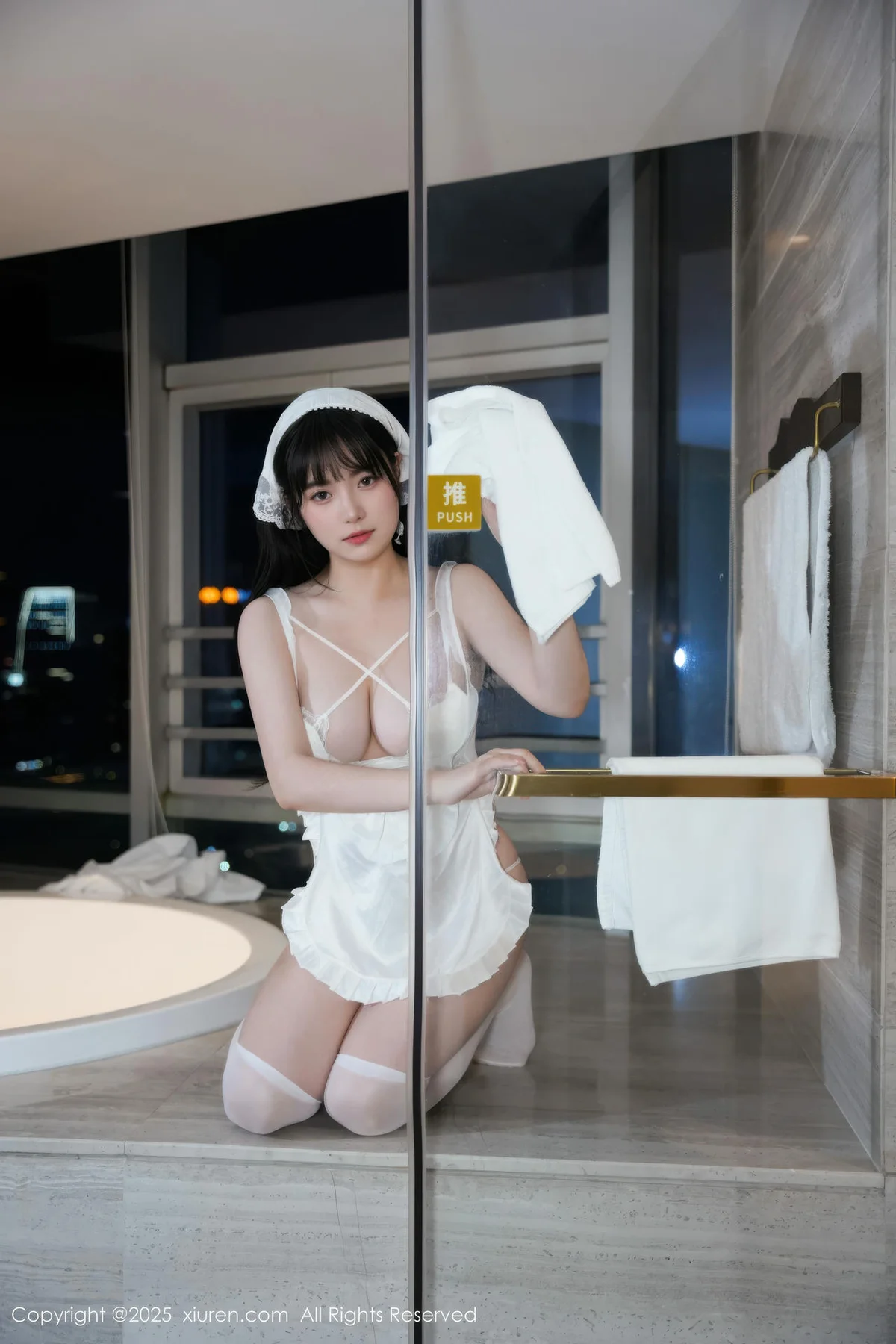 XiuRen 秀人 No.10631 软情 白色女仆装扮 - 4