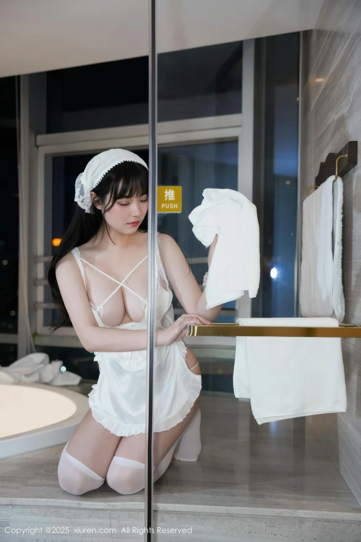 XiuRen 秀人 No.10631 软情 白色女仆装扮 - 5