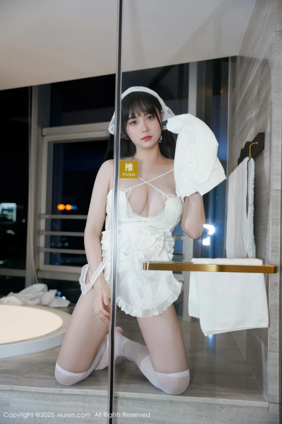 XiuRen 秀人 No.10631 软情 白色女仆装扮 - 7