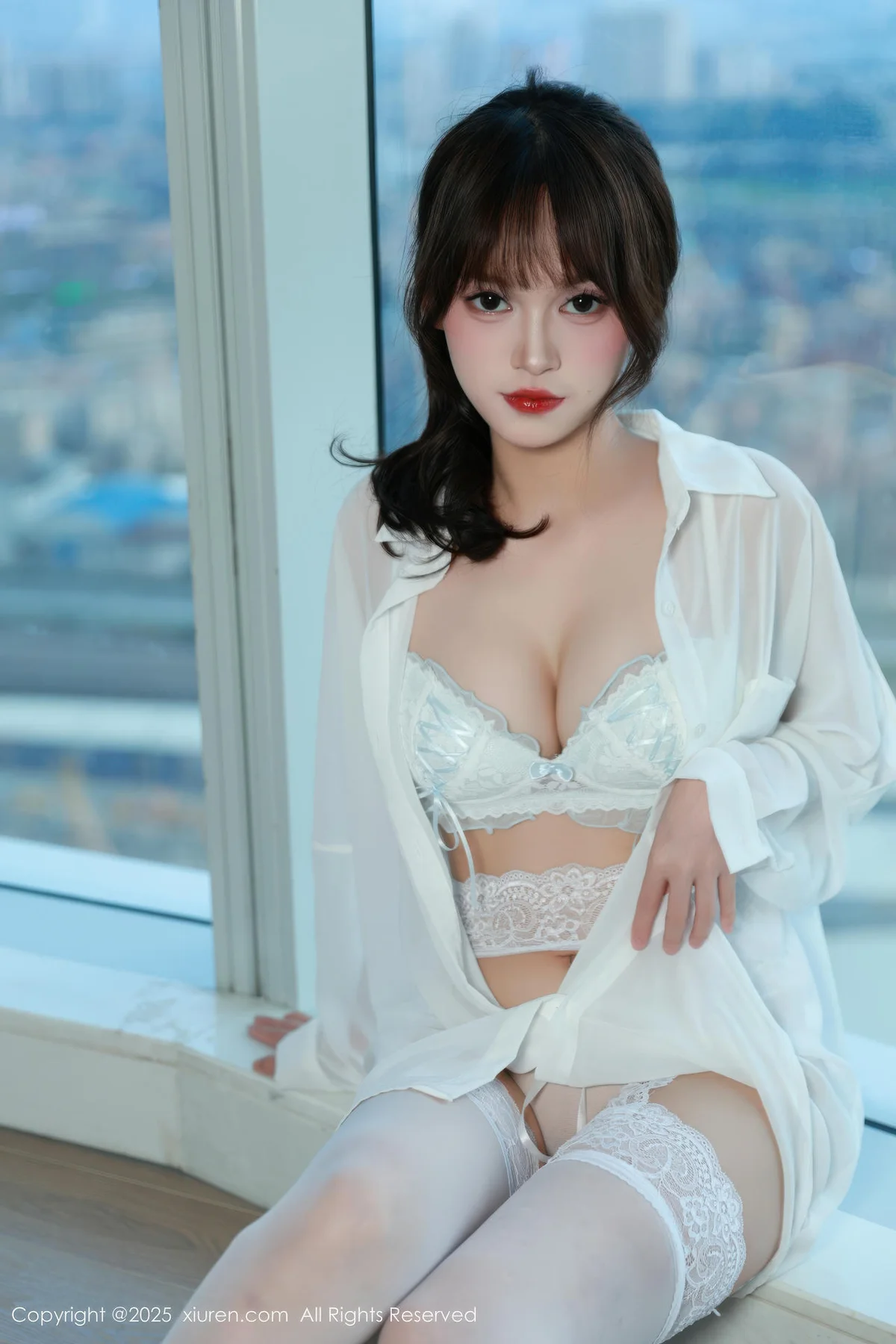 XiuRen 秀人 No.10642 糯咪 白色衬衫面容甜美 - 8