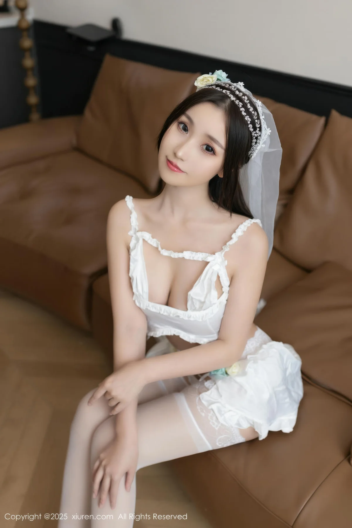 XiuRen 秀人 No.10644 杏子Yada 白色情趣内衣 - 5