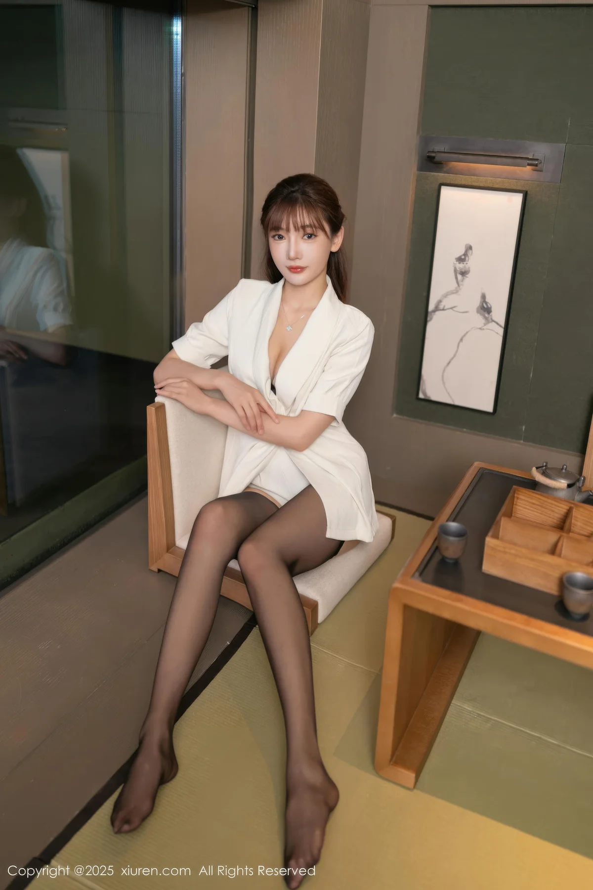 XiuRen 秀人 No.10650 陆萱萱 性感魅惑黑丝 - 8