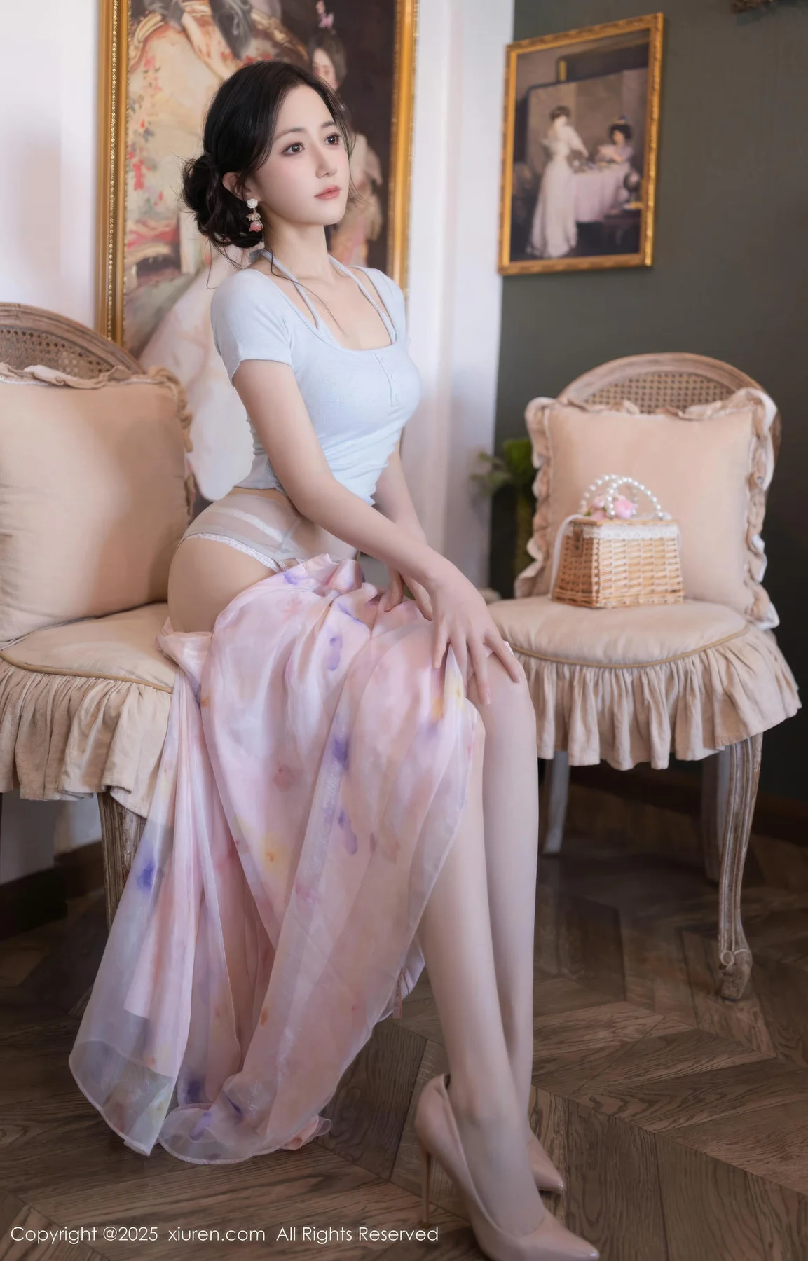 XiuRen 秀人 No.10656 鱼子酱Fish 诱人肉色丝袜 - 2