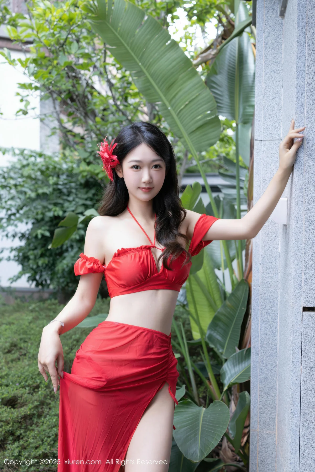 XiuRen 秀人 No.10662 唐安琪 性感红色泳衣 - 1