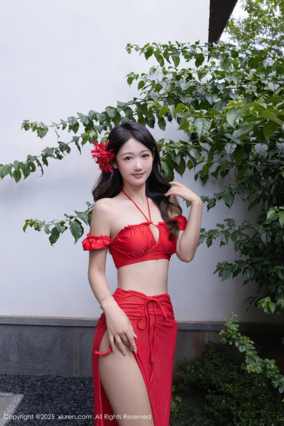 XiuRen 秀人 No.10662 唐安琪 性感红色泳衣 - 8