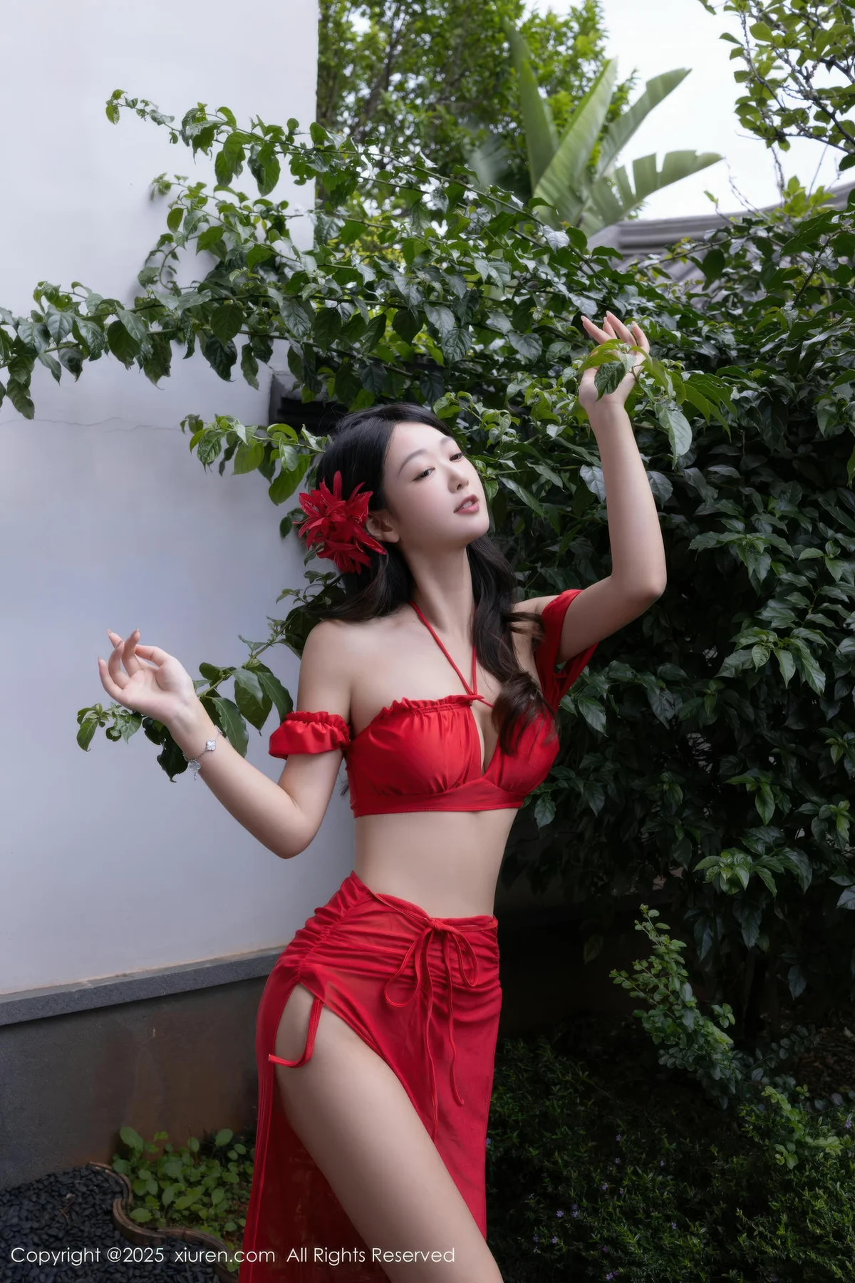 XiuRen 秀人 No.10662 唐安琪 性感红色泳衣 - 1