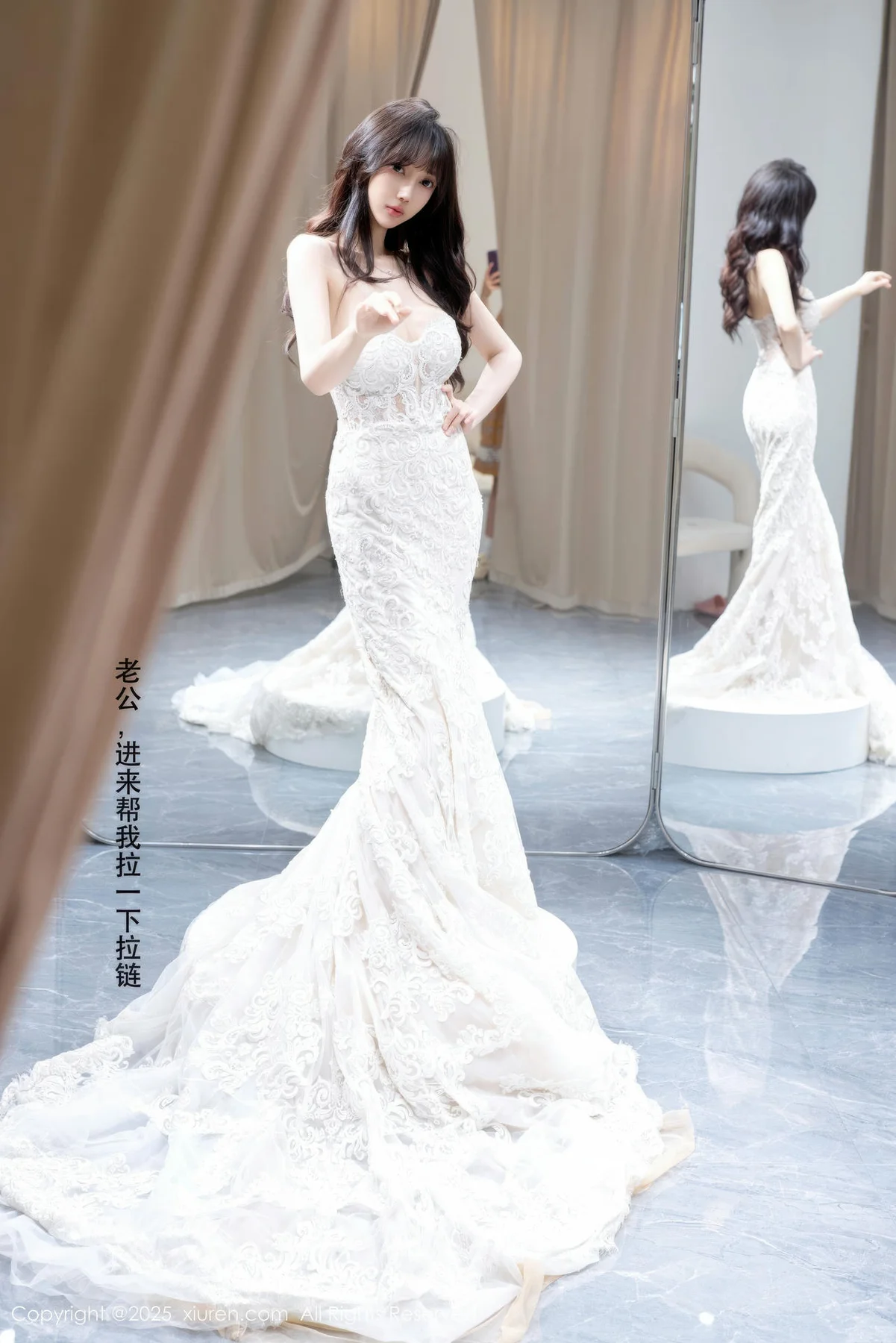 XiuRen 秀人 No.10663 玥儿玥er 性感白色婚纱 - 2