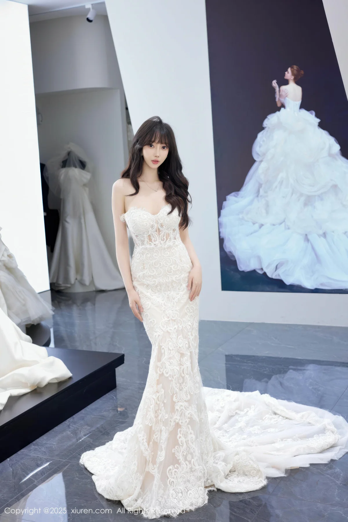 XiuRen 秀人 No.10663 玥儿玥er 性感白色婚纱 - 5