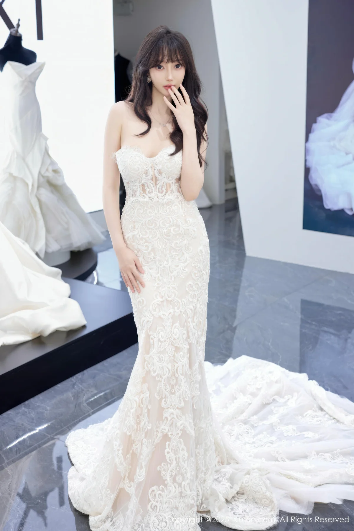 XiuRen 秀人 No.10663 玥儿玥er 性感白色婚纱 - 6