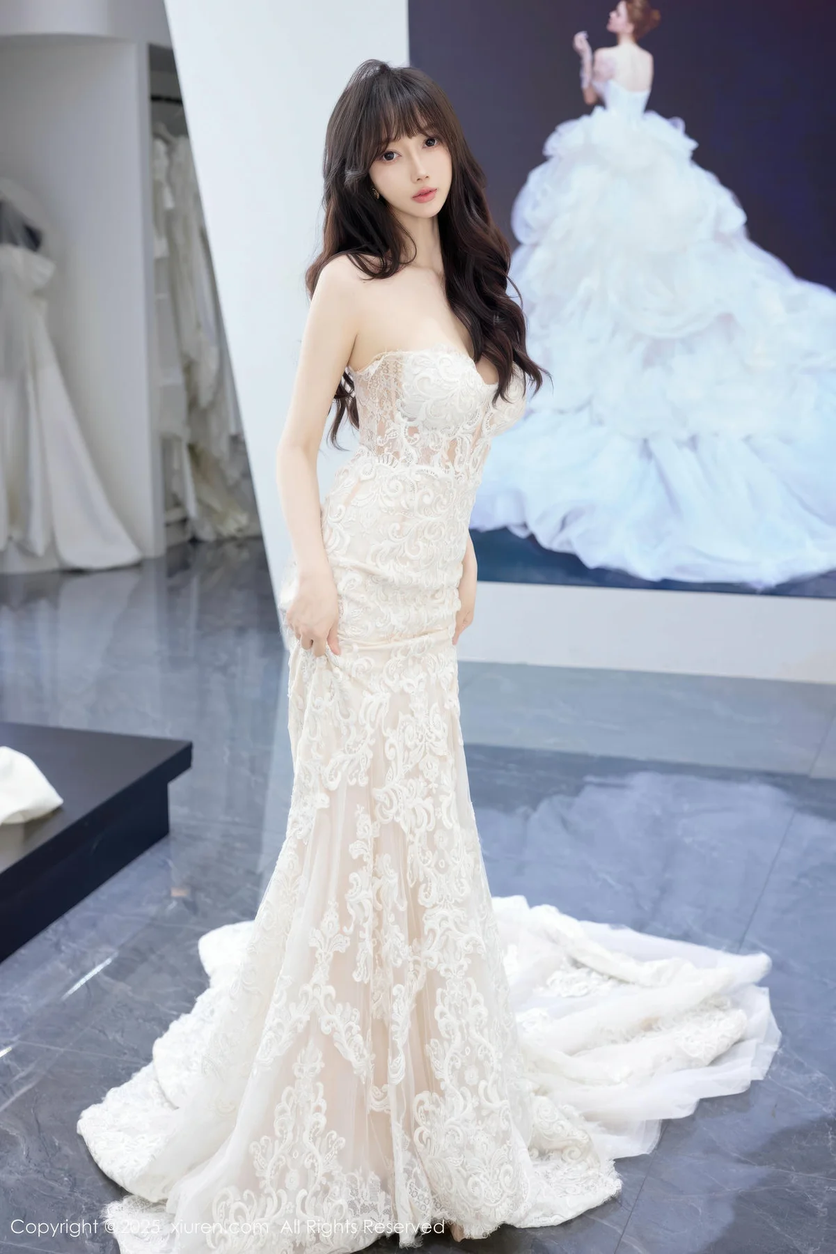 XiuRen 秀人 No.10663 玥儿玥er 性感白色婚纱 - 8