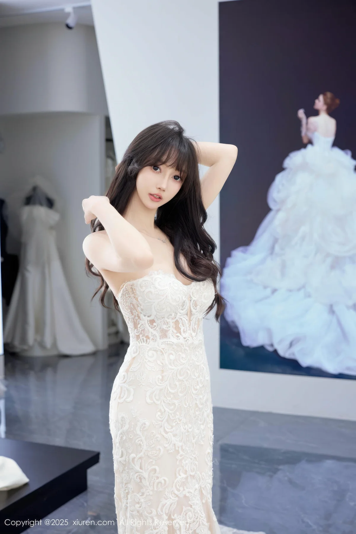 XiuRen 秀人 No.10663 玥儿玥er 性感白色婚纱 - 9