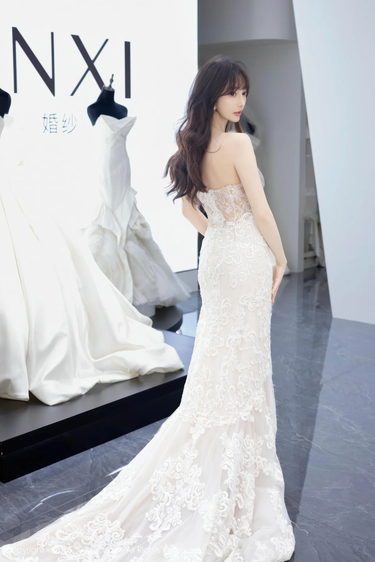 XiuRen 秀人 No.10663 玥儿玥er 性感白色婚纱 - 4