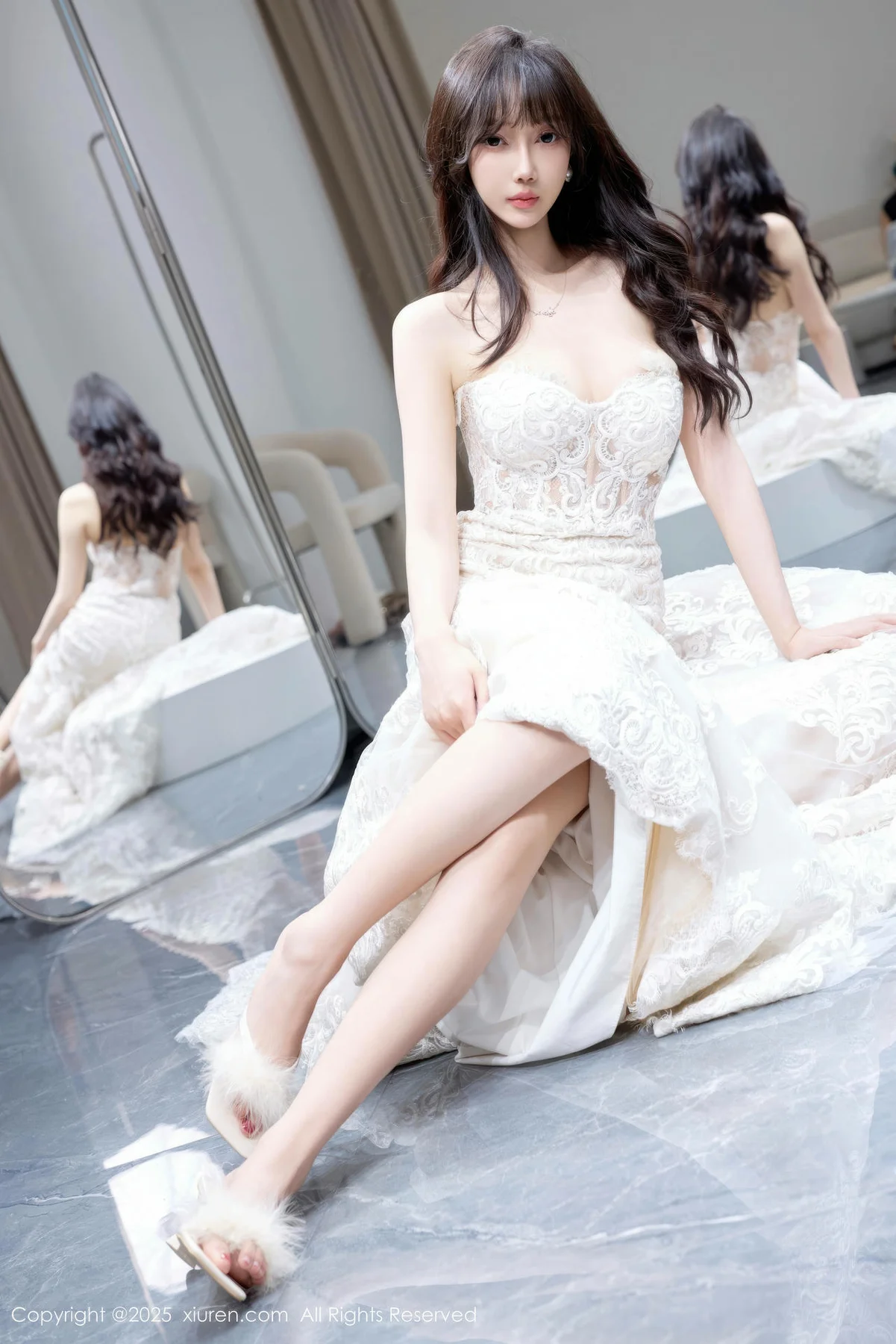 XiuRen 秀人 No.10663 玥儿玥er 性感白色婚纱 - 8