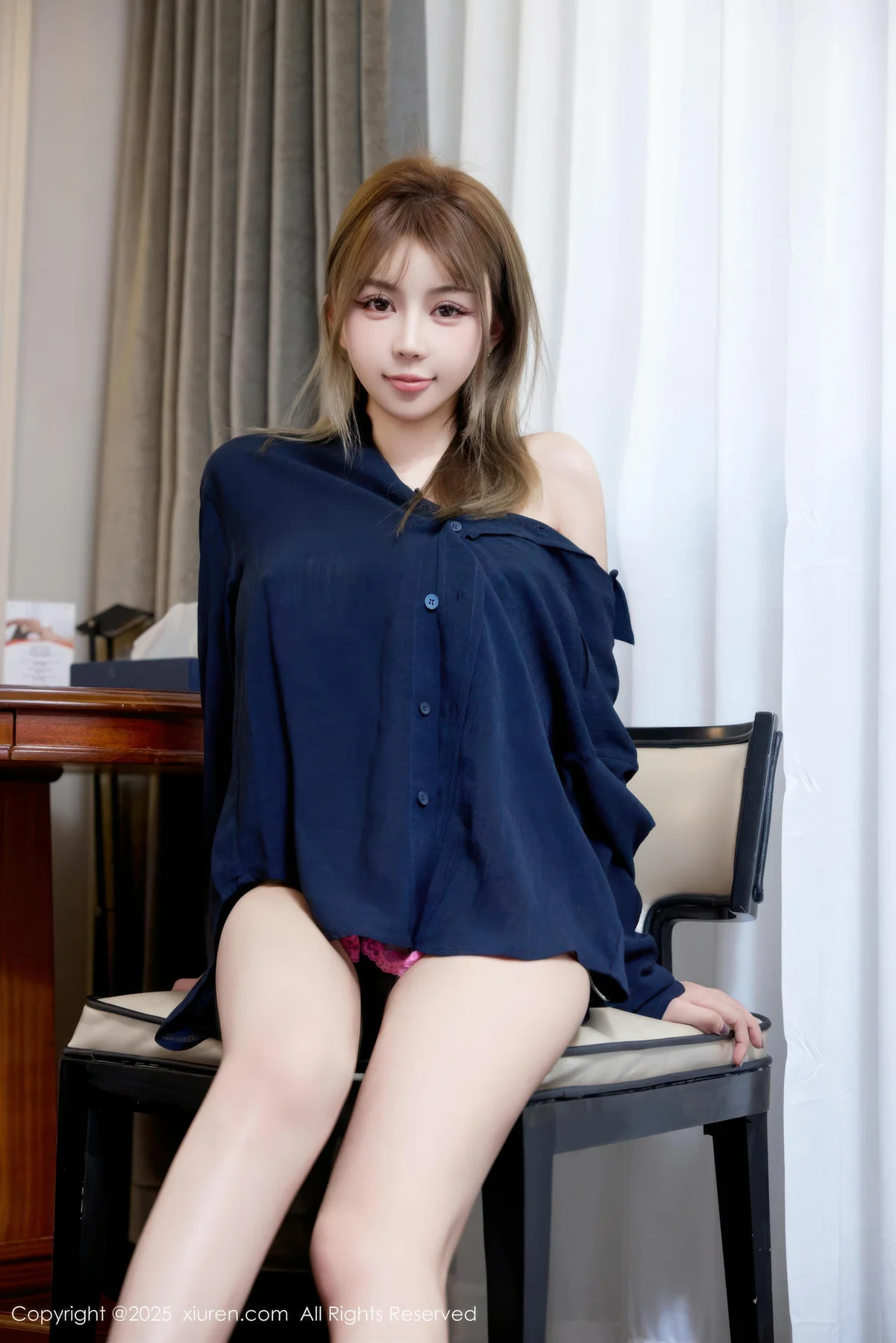 XiuRen 秀人 No.10673 Zoe柚柚 深色衬衫情趣私房 - 4