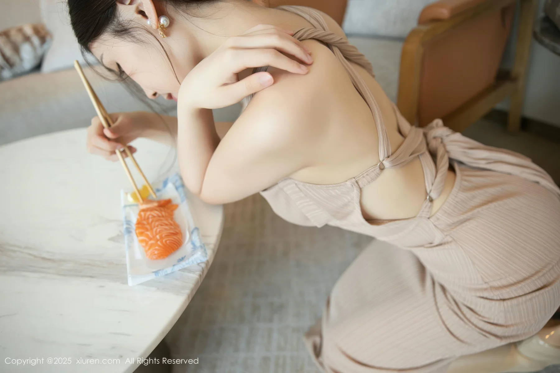 XiuRen 秀人 No.10678 刘婷婷 肉色连衣裙 - 4