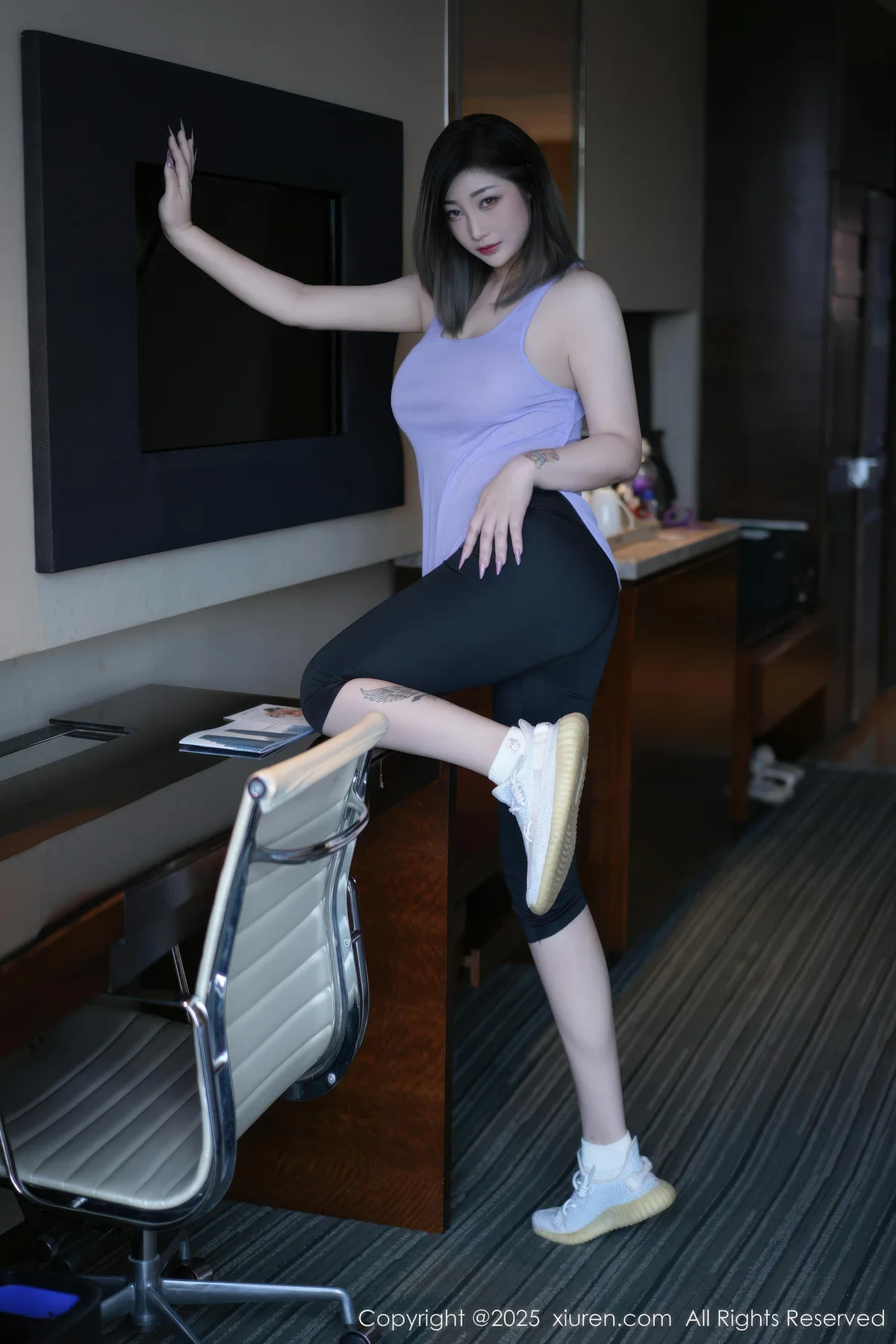 XiuRen 秀人 No.10682 妲己Toxic 紫灰色上衣运动美女 - 5