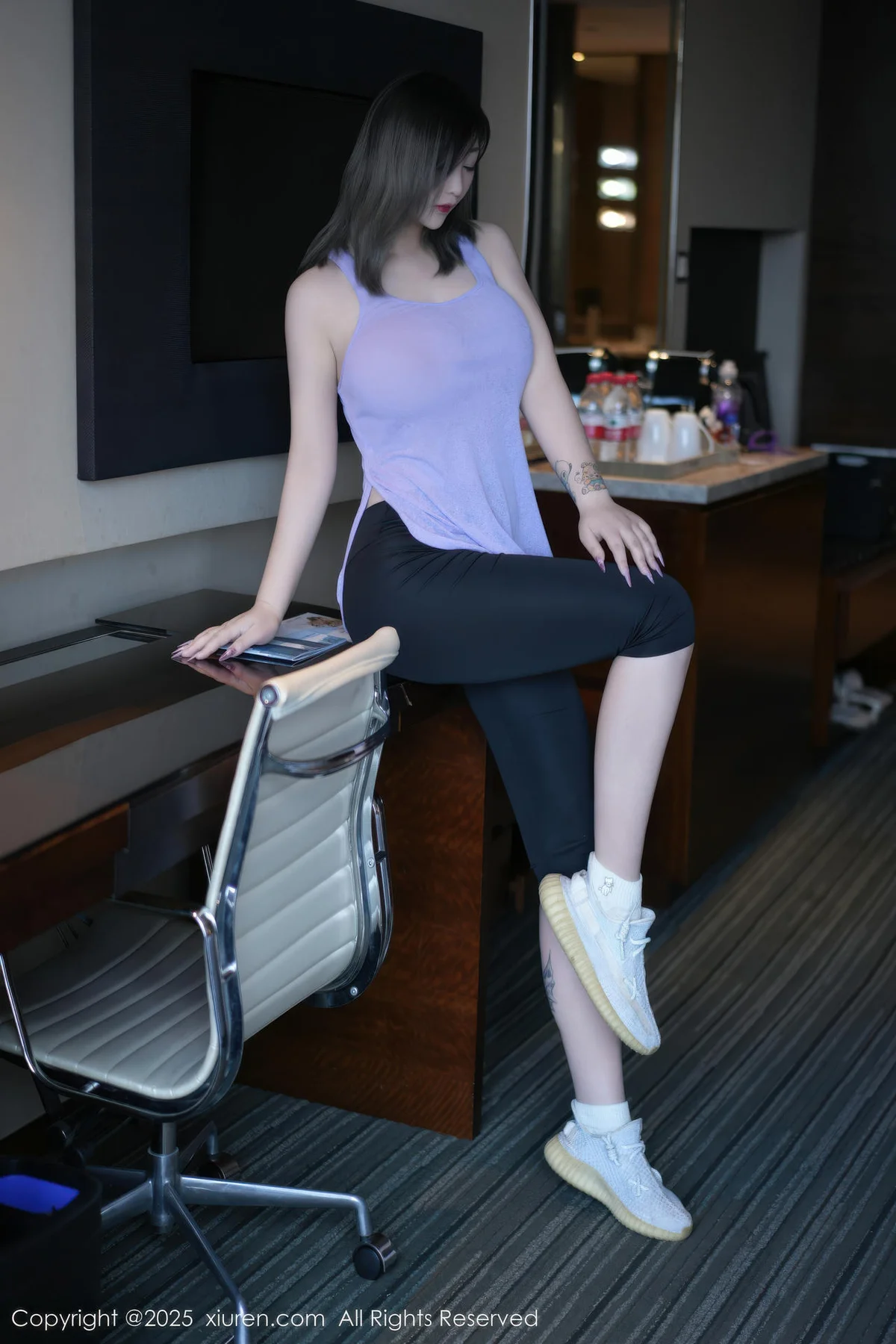 XiuRen 秀人 No.10682 妲己Toxic 紫灰色上衣运动美女 - 7