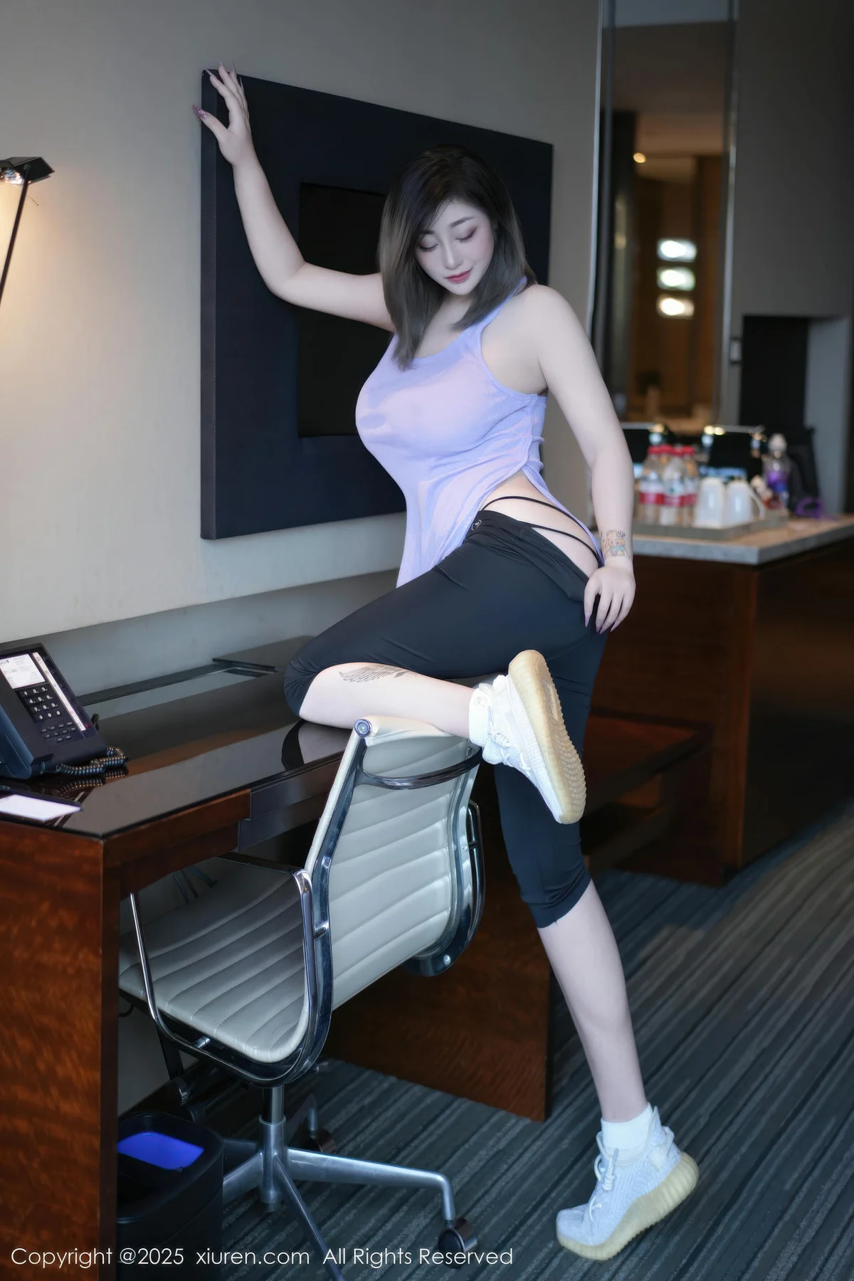 XiuRen 秀人 No.10682 妲己Toxic 紫灰色上衣运动美女 - 4