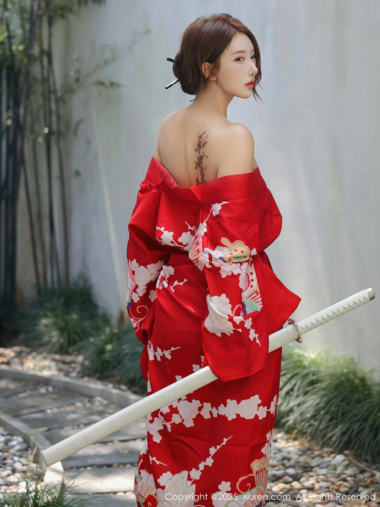 XiuRen 秀人 No.10683 金允希Yuki 性感红色和服 - 8