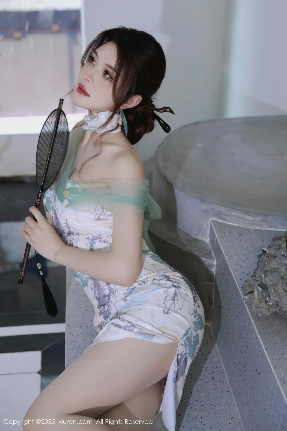 XiuRen 秀人 No.10694 阿依莎  浅色古风服饰 - 4