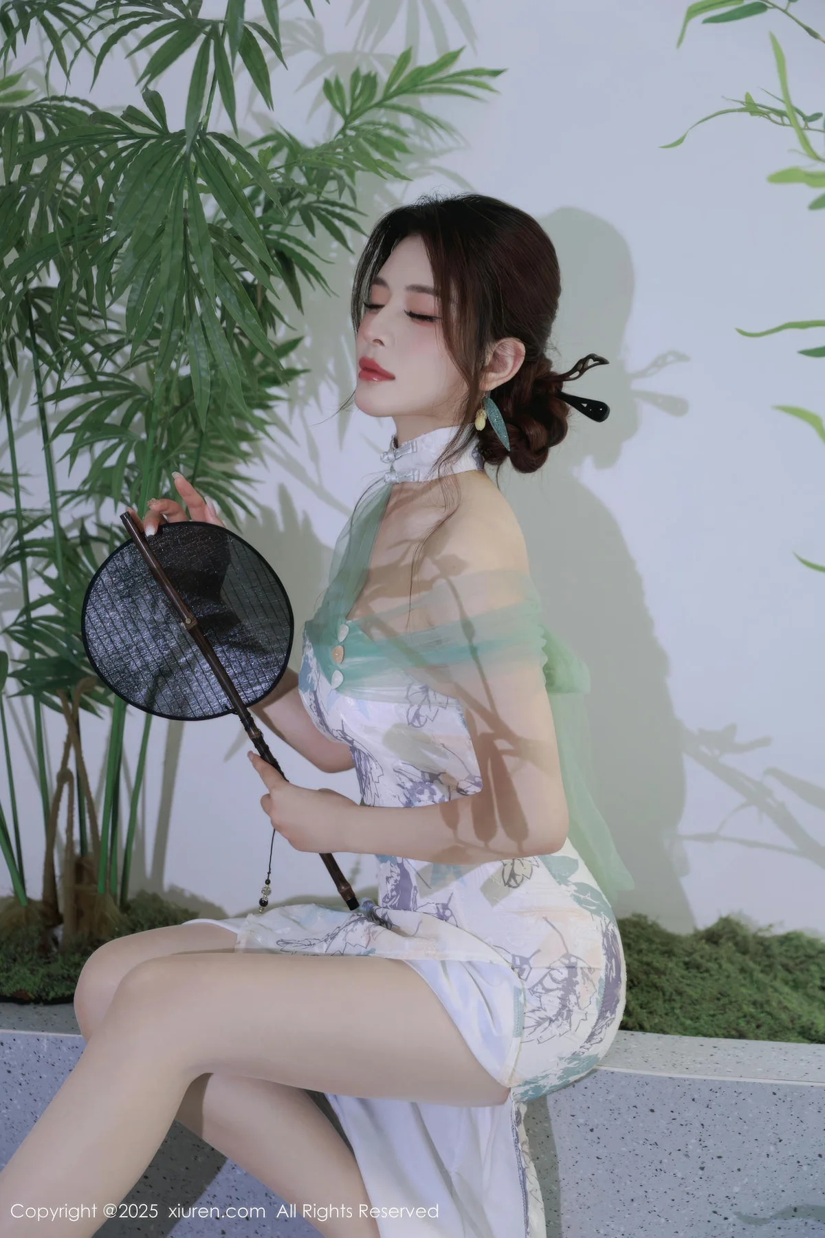 XiuRen 秀人 No.10694 阿依莎  浅色古风服饰 - 9