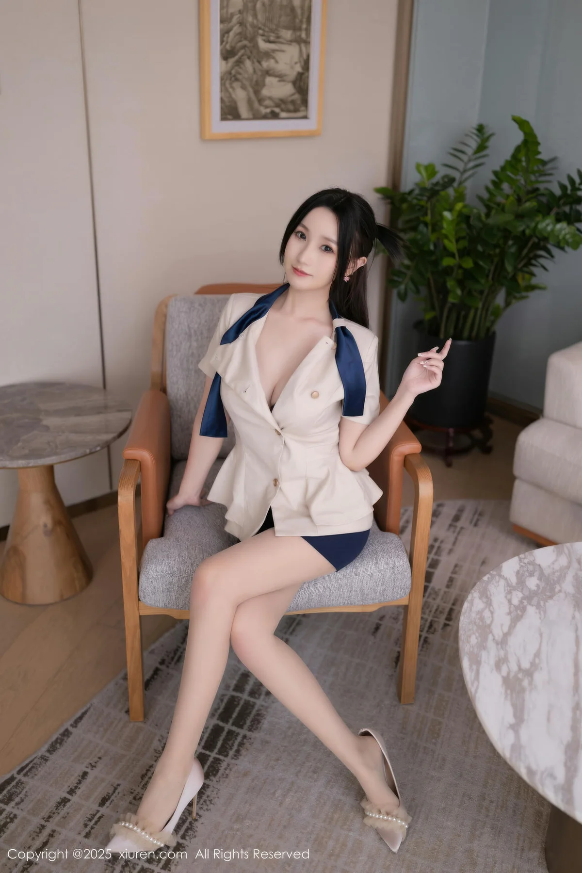 XiuRen 秀人 No.10697 杏子Yada 诱人肉色丝袜 - 7