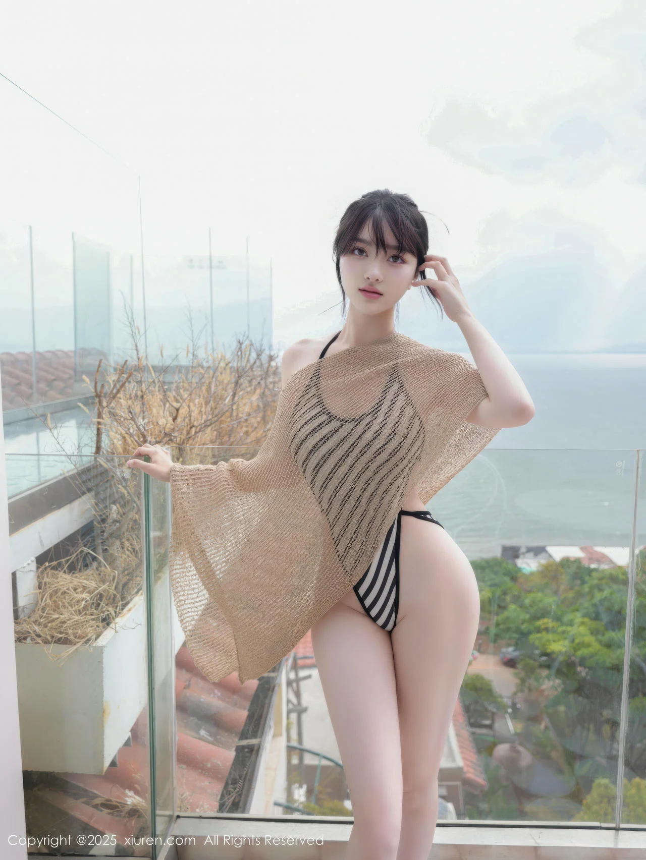 XiuRen 秀人 No.10698 白露lulu 黑白色比基尼 - 9