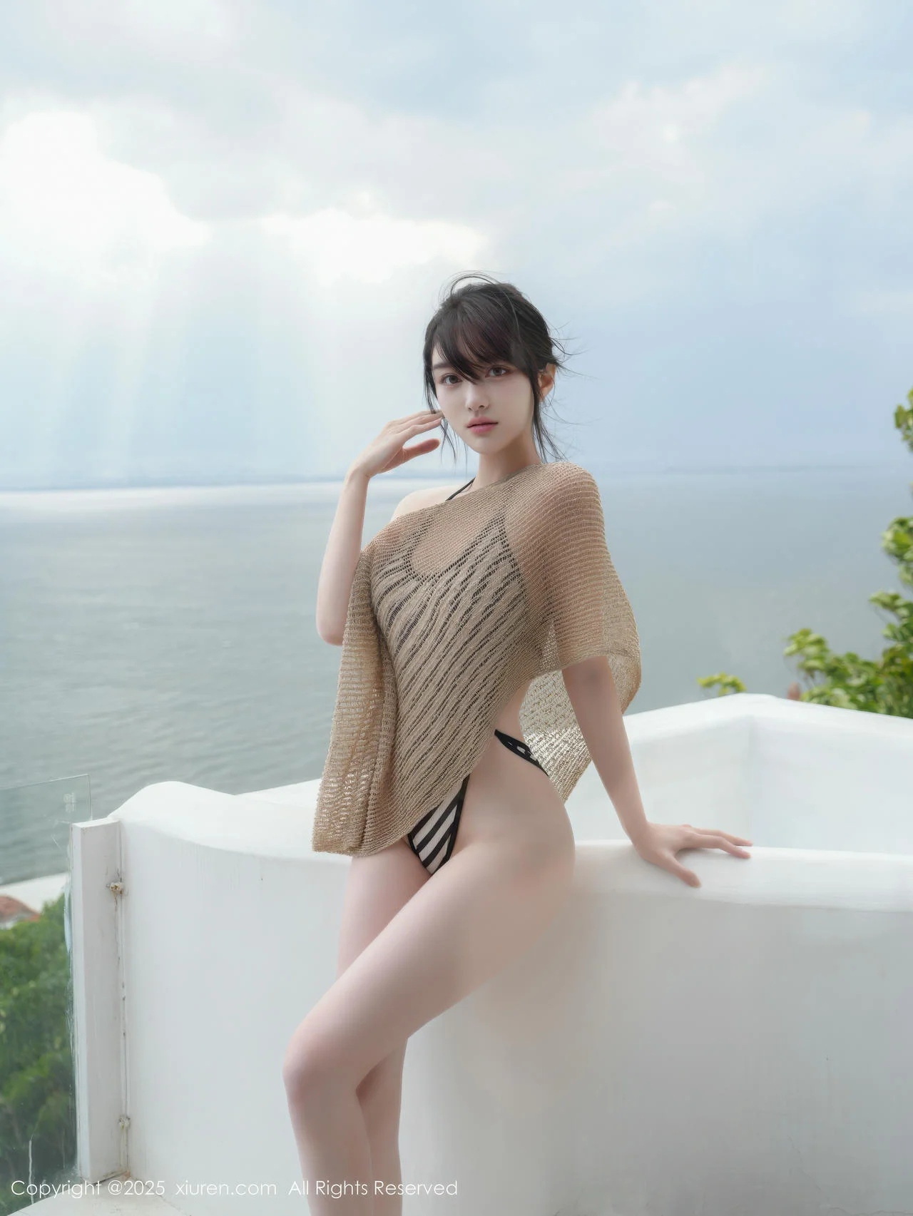 XiuRen 秀人 No.10698 白露lulu 黑白色比基尼 - 7