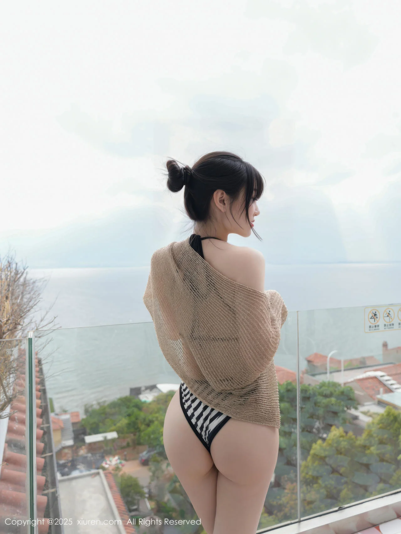 XiuRen 秀人 No.10698 白露lulu 黑白色比基尼 - 8