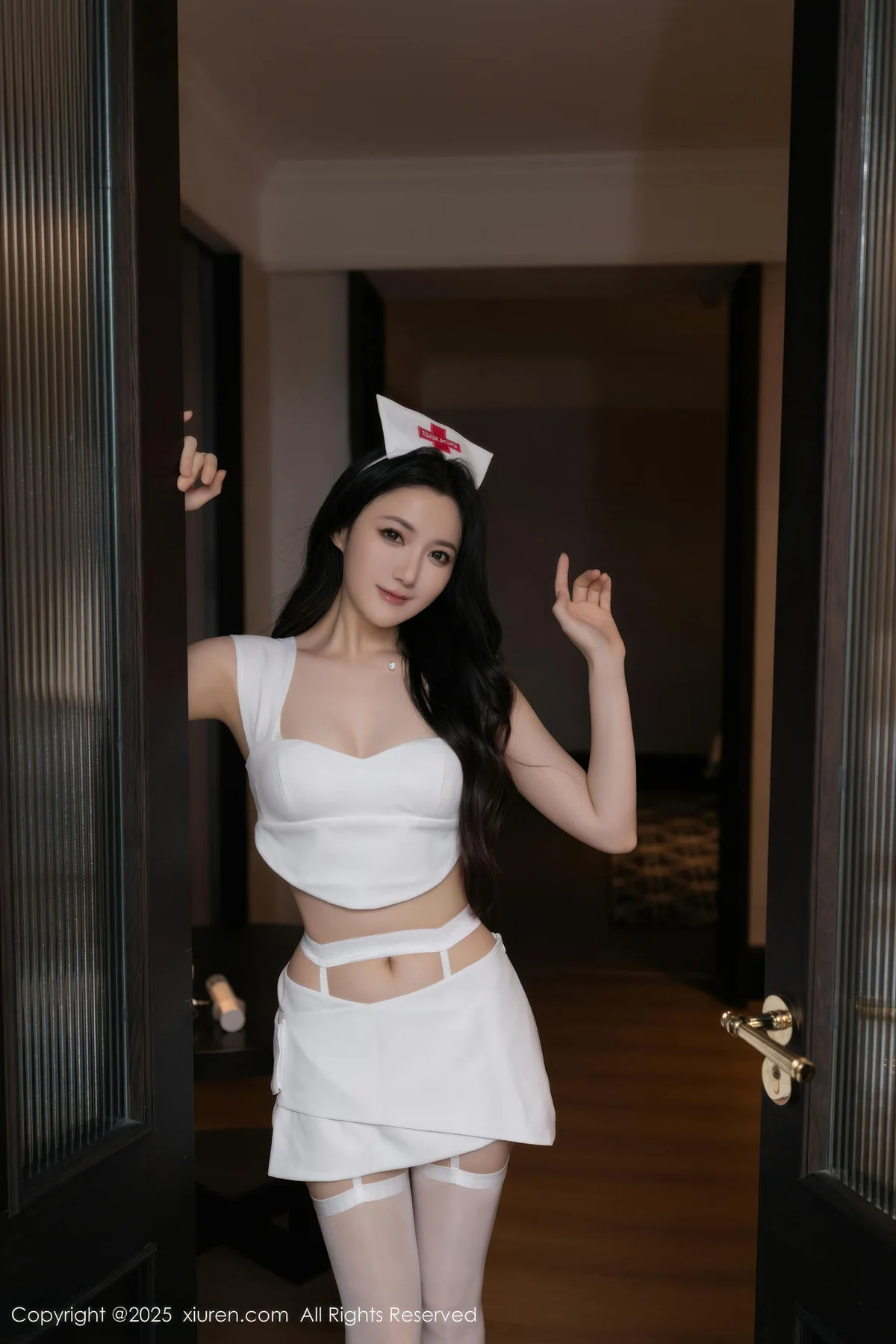 XiuRen 秀人 No.10711 鱼子酱Fish 白色护士制服 - 10