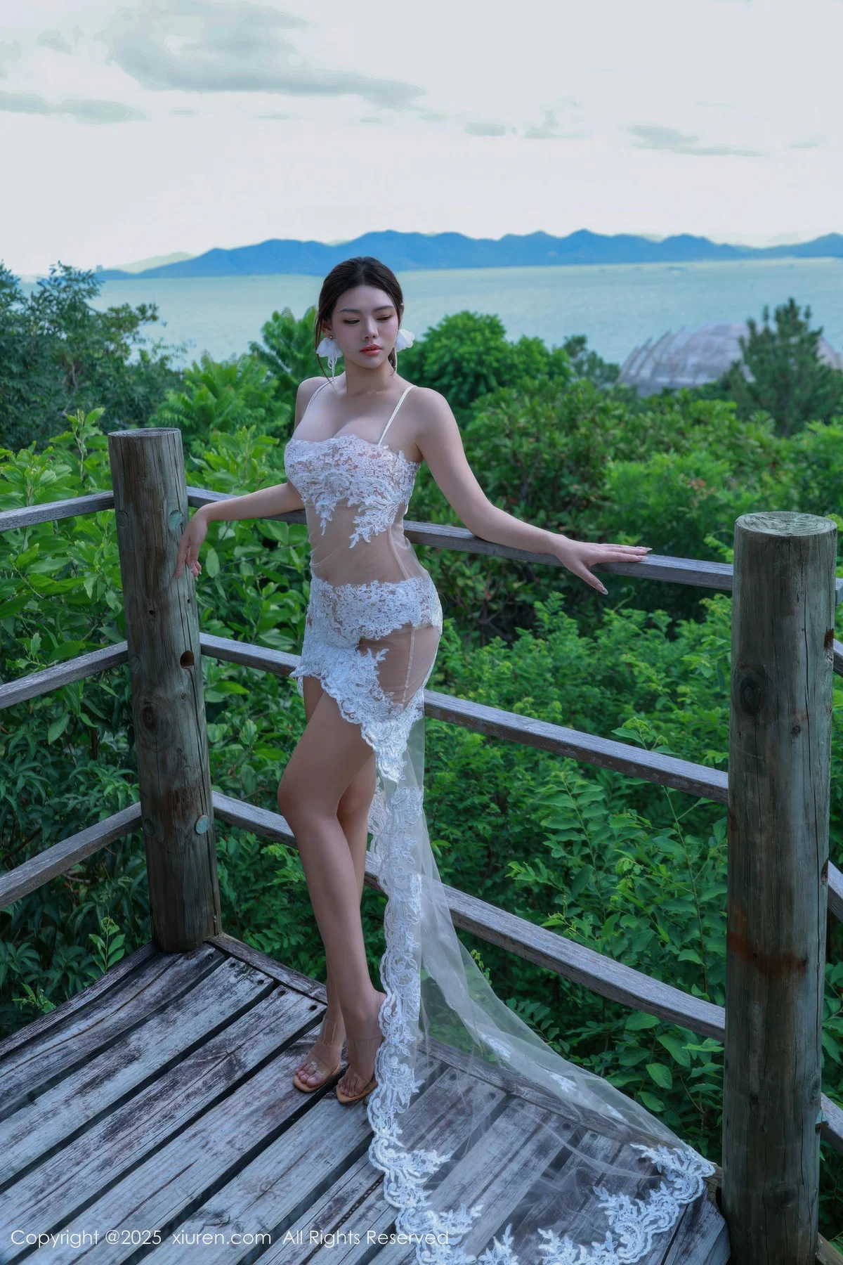 XiuRen 秀人 No.10721 叮当DD 白色情趣旅拍 - 2